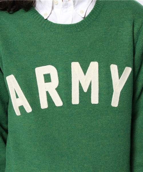 WEGO（ウィゴー）の「WEGO/ロゴ刺繍ニット（ニット/セーター・メンズ・グリーン/オレンジ/その他1・MEDIUM/LARGE）」の10枚目の写真