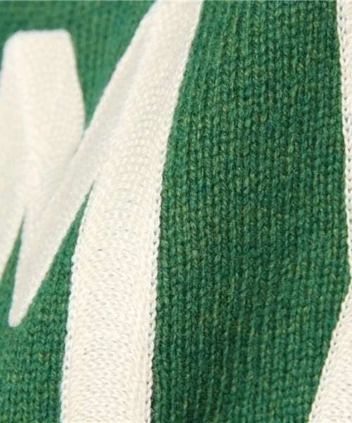 WEGO（ウィゴー）の「WEGO/ロゴ刺繍ニット（ニット/セーター・メンズ・グリーン/オレンジ/その他1・MEDIUM/LARGE）」の12枚目の写真