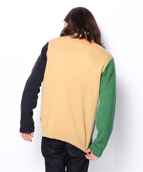 WEGO（ウィゴー）の「WEGO/ロゴ刺繍ニット（ニット/セーター・メンズ・グリーン/オレンジ/その他1・MEDIUM/LARGE）」の13枚目の写真