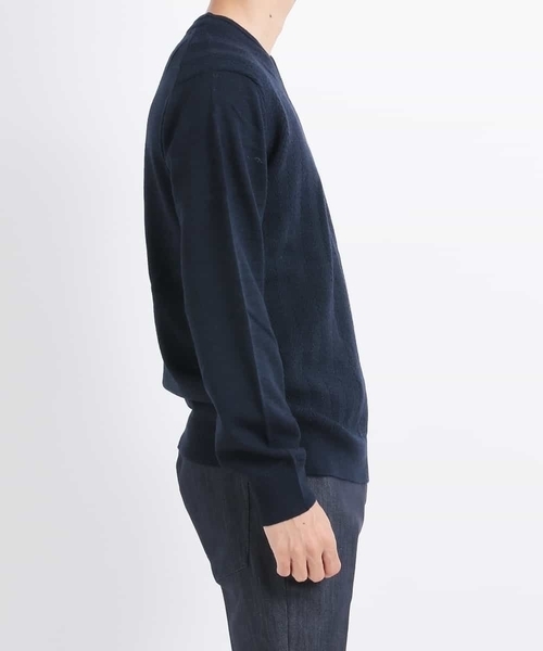 MICHEL KLEIN HOMME (ミッシェルクランオム)の「Vネックニット(Garden)(ニット/セーター・メンズ・グリーン/モカ/ネイビー/レッド・46/48/51)」の16枚目の写真