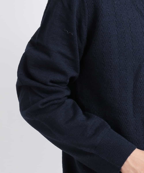 MICHEL KLEIN HOMME (ミッシェルクランオム)の「Vネックニット(Garden)(ニット/セーター・メンズ・グリーン/モカ/ネイビー/レッド・46/48/51)」の18枚目の写真