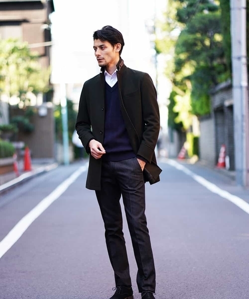 MICHEL KLEIN HOMME (ミッシェルクランオム)の「Vネックニット(Garden)(ニット/セーター・メンズ・グリーン/モカ/ネイビー/レッド・46/48/51)」の20枚目の写真