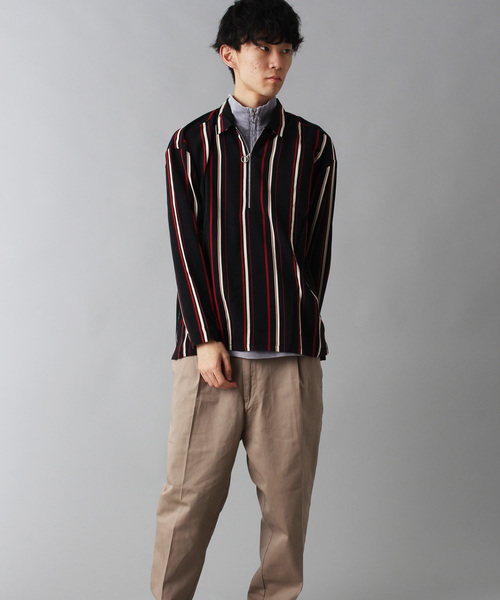 Burner（バーナー）の「【02 BURNER SELECT】ハーフジップシャツ（シャツ/ブラウス・メンズ・ブラック/ブラウン/グリーン・M/L）」の8枚目の写真
