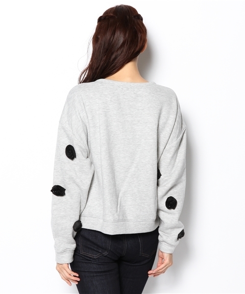 KIKKA THE DIARY OF（キッカ　ザ　ダイアリー　オブ）の「フラワースウェット（スウェット・レディース・ブラック/グレー・38）」の11枚目の写真