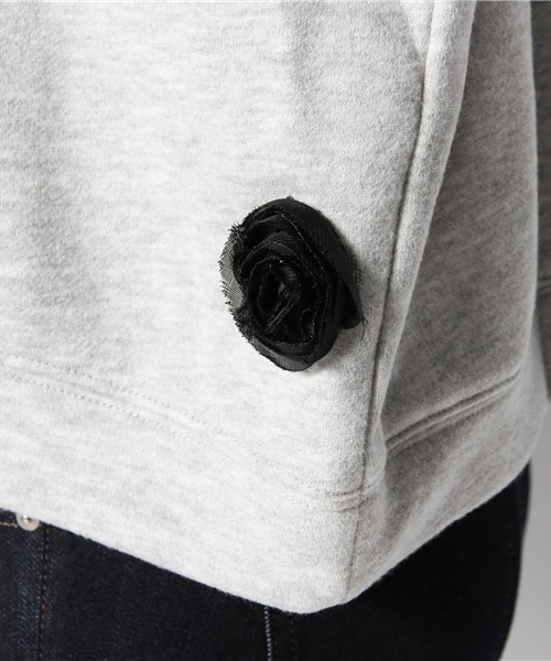 KIKKA THE DIARY OF（キッカ　ザ　ダイアリー　オブ）の「フラワースウェット（スウェット・レディース・ブラック/グレー・38）」の8枚目の写真