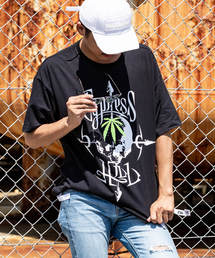 直営店・WEB限定 163(イチロクサン) Cypress Hill 裾テープ付ビッグシルエット 半袖Tシャツ