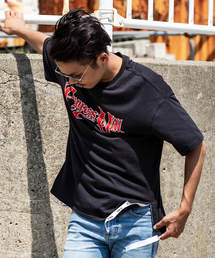 直営店・WEB限定 163(イチロクサン) Cypress Hill 裾テープ付ビッグシルエット 半袖Tシャツ