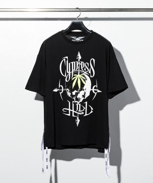 163(イチロクサン)の「直営店・WEB限定 163(イチロクサン) Cypress Hill 裾テープ付ビッグシルエット 半袖Tシャツ(Tシャツ/カットソー・メンズ・ブラック系その他/ブラック系その他2/ブラック系その他3・SMALL/MEDIUM/LARGE/X-LARGE)」の12枚目の写真