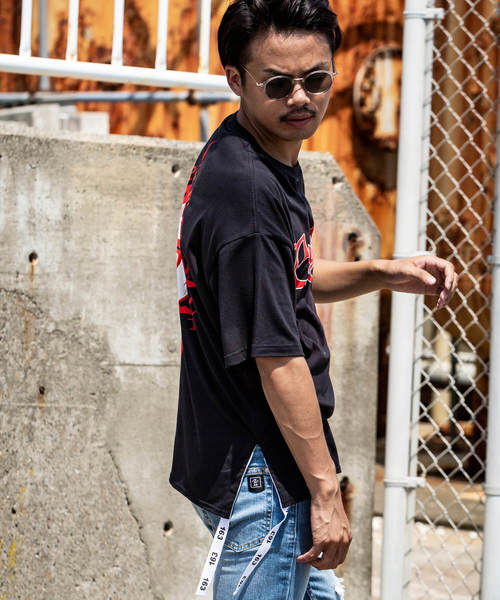 163(イチロクサン)の「直営店・WEB限定 163(イチロクサン) Cypress Hill 裾テープ付ビッグシルエット 半袖Tシャツ(Tシャツ/カットソー・メンズ・ブラック系その他/ブラック系その他2/ブラック系その他3・SMALL/MEDIUM/LARGE/X-LARGE)」の11枚目の写真