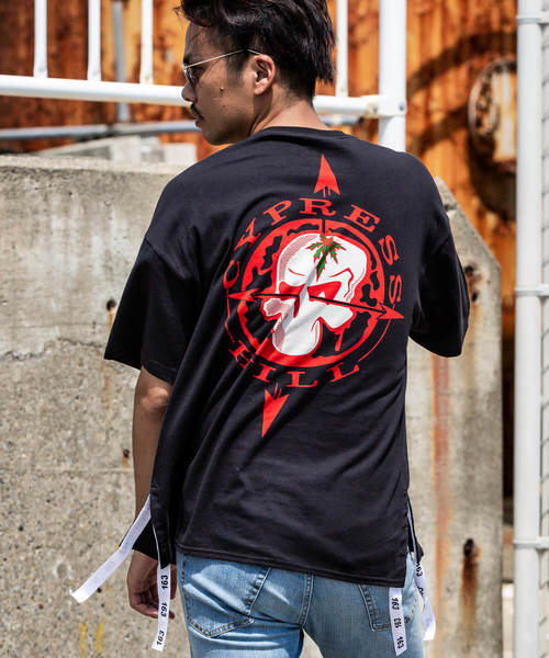 163(イチロクサン)の「直営店・WEB限定 163(イチロクサン) Cypress Hill 裾テープ付ビッグシルエット 半袖Tシャツ(Tシャツ/カットソー・メンズ・ブラック系その他/ブラック系その他2/ブラック系その他3・SMALL/MEDIUM/LARGE/X-LARGE)」の9枚目の写真