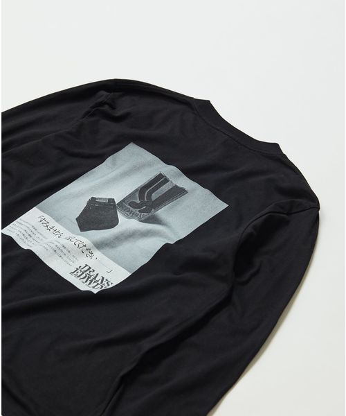 EDWIN(エドウィン)の「EDWIN エドウィン 【ZOZOTOWN・直営EC限定商品】EDWIN OLD AD "SUMIMASEN" LONG SLEEVE TEE ユニセックス(Tシャツ/カットソー・メンズ・ホワイト/ブラック・M/L/XL)」の1枚目の写真