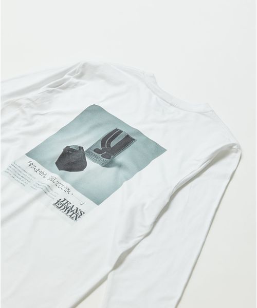 EDWIN(エドウィン)の「EDWIN エドウィン 【ZOZOTOWN・直営EC限定商品】EDWIN OLD AD "SUMIMASEN" LONG SLEEVE TEE ユニセックス(Tシャツ/カットソー・メンズ・ホワイト/ブラック・M/L/XL)」の5枚目の写真