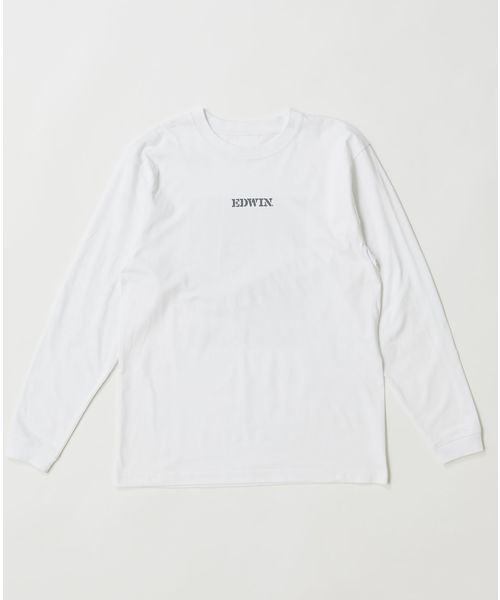 EDWIN(エドウィン)の「EDWIN エドウィン 【ZOZOTOWN・直営EC限定商品】EDWIN OLD AD "SUMIMASEN" LONG SLEEVE TEE ユニセックス(Tシャツ/カットソー・メンズ・ホワイト/ブラック・M/L/XL)」の3枚目の写真
