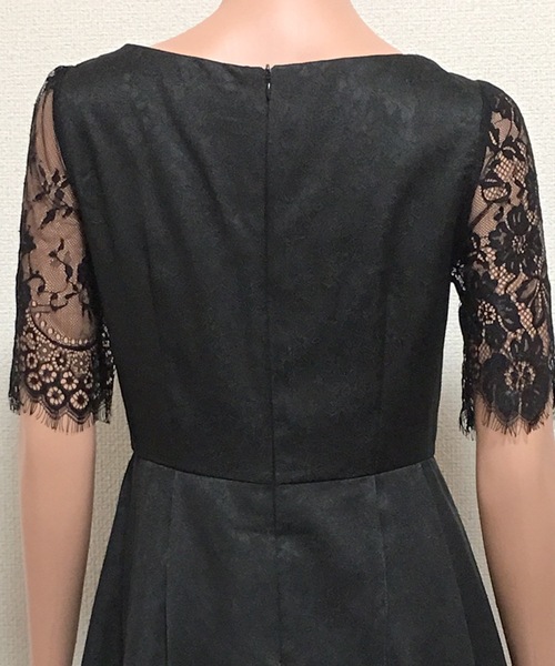 Lace Ladies(レースレディース)の「レース袖クラシックドレス・ワンピース(ドレス・レディース・ブラック/ネイビー・S/M/L/XL/XXL)」の20枚目の写真