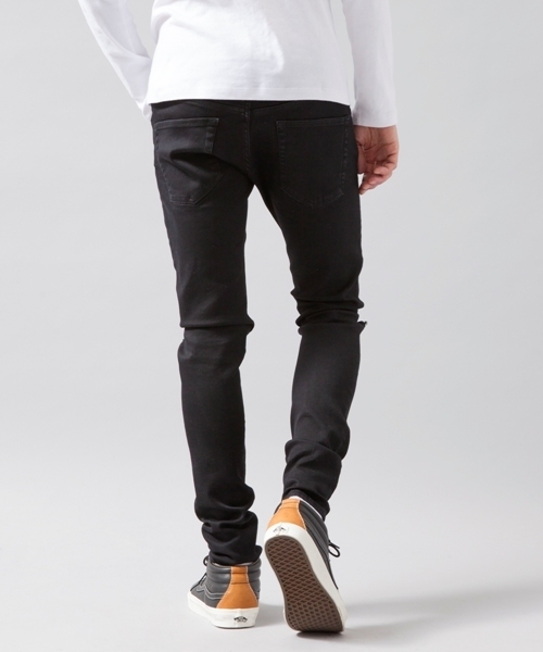 MONKEY TIME（モンキータイム）の「MT∴ ストレッチ デニム ジェギンス clash（デニムパンツ・メンズ・ブラック・MEDIUM/SMALL/LARGE/X-LARGE）」の3枚目の写真