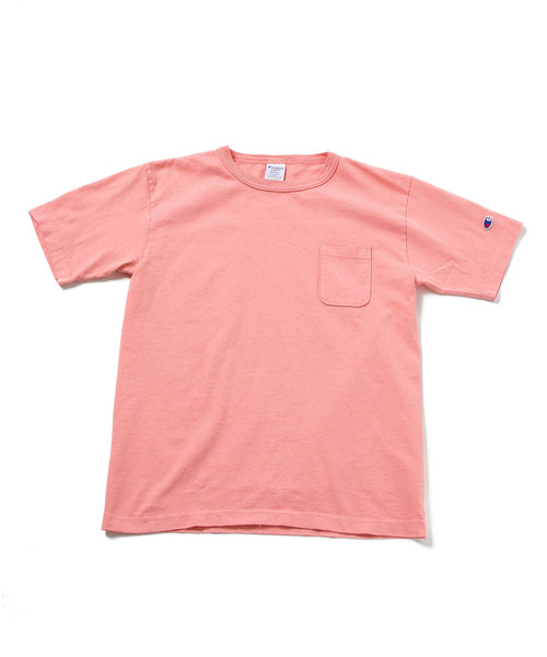 Champion（チャンピオン）の「Champion：T-1011 US T-SHIRT WITH POCKET（Tシャツ/カットソー・メンズ・パープル/クリーム/ピンク/ベージュ/ブルーグレー/ライム・LARGE/MEDIUM/SMALL）」の6枚目の写真