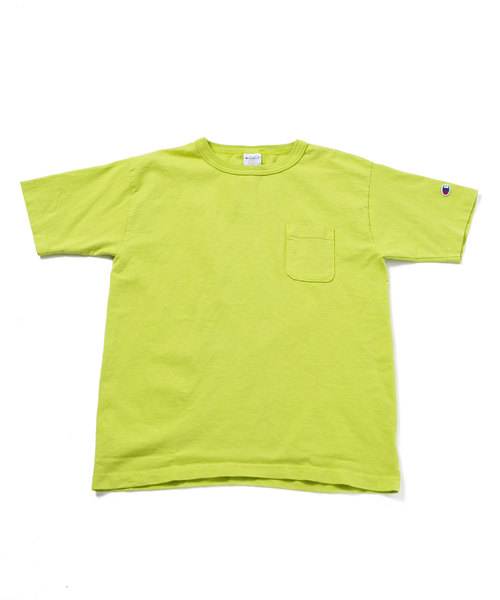 Champion（チャンピオン）の「Champion：T-1011 US T-SHIRT WITH POCKET（Tシャツ/カットソー・メンズ・パープル/クリーム/ピンク/ベージュ/ブルーグレー/ライム・LARGE/MEDIUM/SMALL）」の5枚目の写真