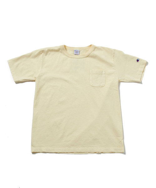 Champion（チャンピオン）の「Champion：T-1011 US T-SHIRT WITH POCKET（Tシャツ/カットソー・メンズ・パープル/クリーム/ピンク/ベージュ/ブルーグレー/ライム・LARGE/MEDIUM/SMALL）」の4枚目の写真
