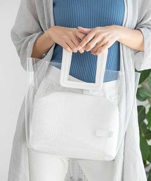ポーチ付きクリアハンドバッグ