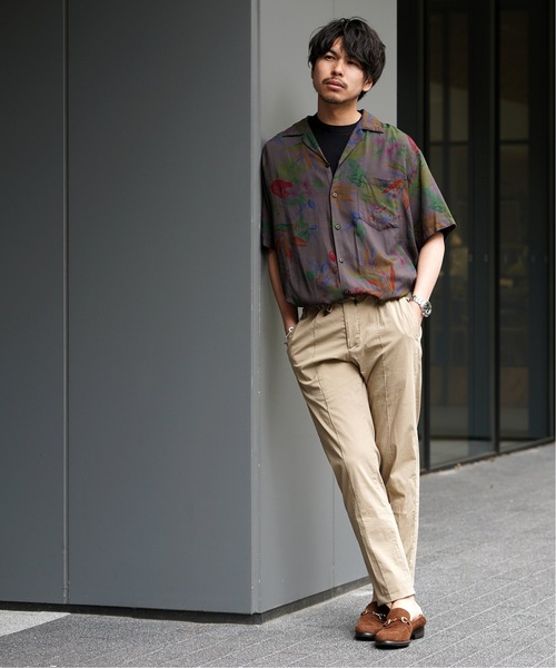 TWO PALMS（トゥーパームス）の「TWO PALMS HAWAIIAN WEAR トゥーパームス / 別注 DYED アロハ シャツ（シャツ/ブラウス・メンズ・ブラック/チャコールグレー/ネイビー/カーキ・MEDIUM/LARGE）」の10枚目の写真