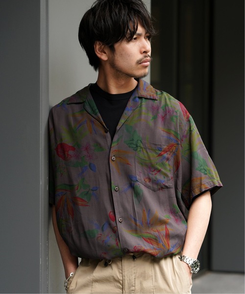 TWO PALMS（トゥーパームス）の「TWO PALMS HAWAIIAN WEAR トゥーパームス / 別注 DYED アロハ シャツ（シャツ/ブラウス・メンズ・ブラック/チャコールグレー/ネイビー/カーキ・MEDIUM/LARGE）」の14枚目の写真