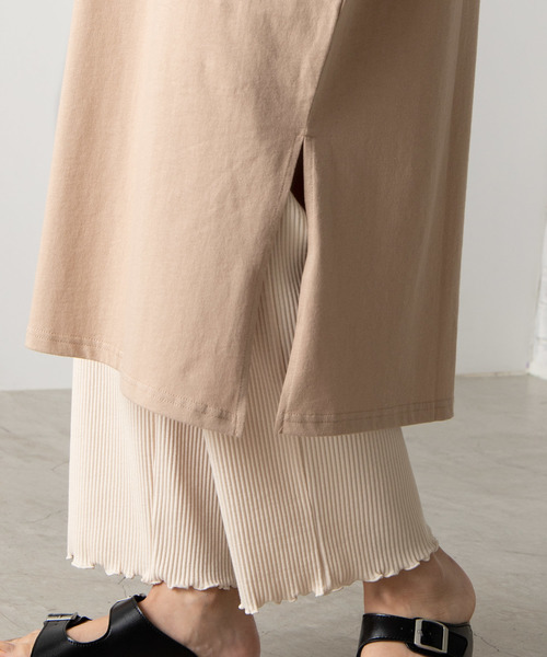 WEGO（ウィゴー）の「WEGO/USAコットンスリットワンピース（ワンピース・レディース・ホワイト/ブラック/ベージュ/パープル・FREE）」の19枚目の写真