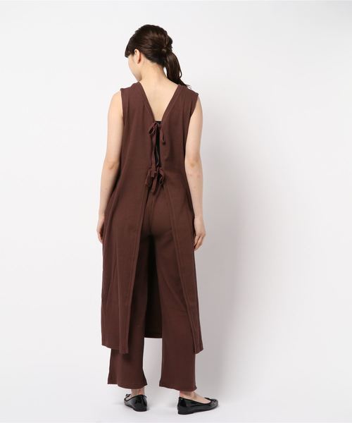 LOWRYS FARM（ローリーズファーム）の「ウシロムスビＳＥＴＵＰ　838114（つなぎ/オールインワン・レディース・ブラック/ブラウン/アイボリー・FREE）」の22枚目の写真