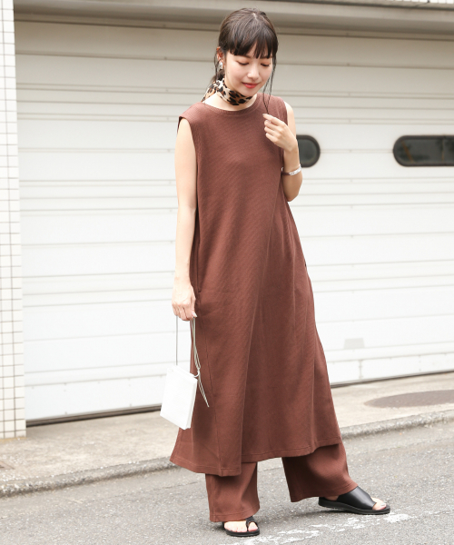 LOWRYS FARM（ローリーズファーム）の「ウシロムスビＳＥＴＵＰ　838114（つなぎ/オールインワン・レディース・ブラック/ブラウン/アイボリー・FREE）」の14枚目の写真