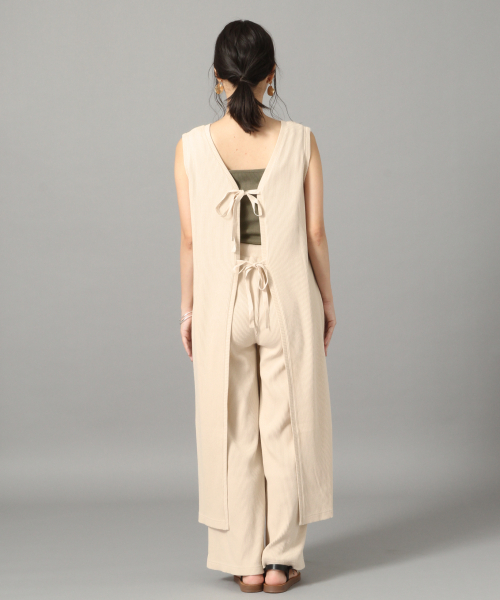 LOWRYS FARM（ローリーズファーム）の「ウシロムスビＳＥＴＵＰ　838114（つなぎ/オールインワン・レディース・ブラック/ブラウン/アイボリー・FREE）」の10枚目の写真