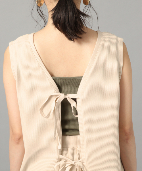 LOWRYS FARM（ローリーズファーム）の「ウシロムスビＳＥＴＵＰ　838114（つなぎ/オールインワン・レディース・ブラック/ブラウン/アイボリー・FREE）」の9枚目の写真