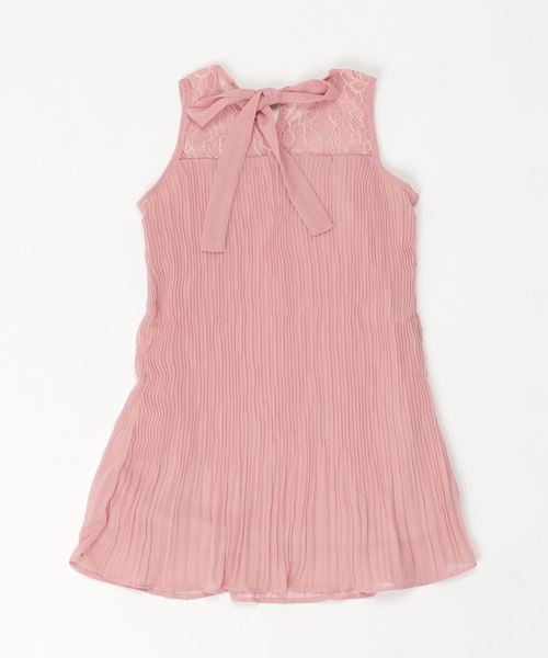 THE CASUAL（カジュアル）の「バックリボンレースワンピース キッズ（ワンピース・キッズ・ブラック/ピンク/オフホワイト・120cm/130cm/150cm/140cm/160cm）」の4枚目の写真