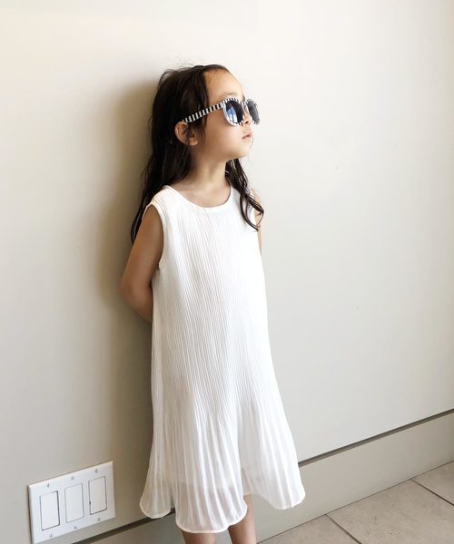 THE CASUAL（カジュアル）の「バックリボンレースワンピース キッズ（ワンピース・キッズ・ブラック/ピンク/オフホワイト・120cm/130cm/150cm/140cm/160cm）」の7枚目の写真