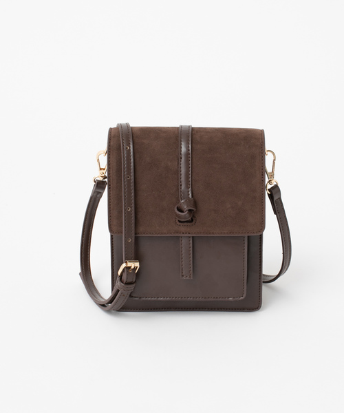 mystic（ミスティック）の「ミニスエード結び目バッグ/ショルダーバッグ/ミニバッグ/バック（ショルダーバッグ・レディース・ブラック/ブラウン/ベージュ・FREE）」の3枚目の写真