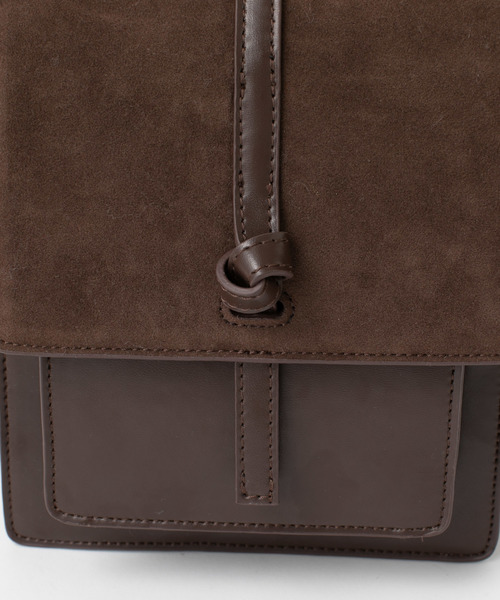 mystic（ミスティック）の「ミニスエード結び目バッグ/ショルダーバッグ/ミニバッグ/バック（ショルダーバッグ・レディース・ブラック/ブラウン/ベージュ・FREE）」の6枚目の写真