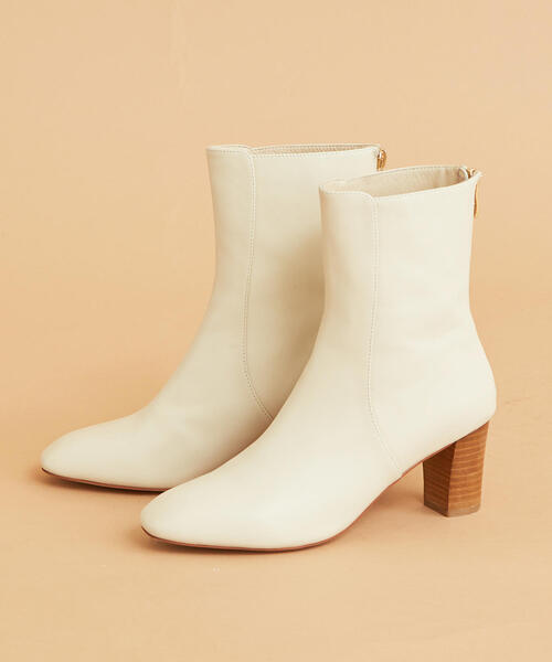 BEAUTY&YOUTH UNITED ARROWS（ビューティーアンドユースユナイテッドアローズ）の「BY∴ レザーバックジップ ミドルブーツ ◆（ブーツ・レディース・ブラック/オフホワイト・35h/37/36h/36/37h）」の16枚目の写真