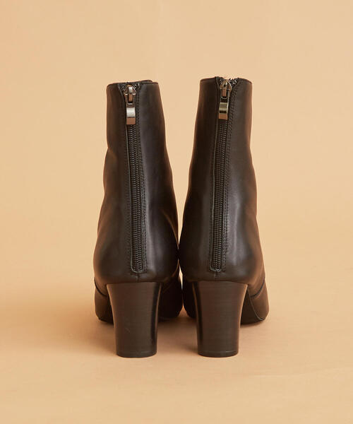 BEAUTY&YOUTH UNITED ARROWS（ビューティーアンドユースユナイテッドアローズ）の「BY∴ レザーバックジップ ミドルブーツ ◆（ブーツ・レディース・ブラック/オフホワイト・35h/37/36h/36/37h）」の13枚目の写真