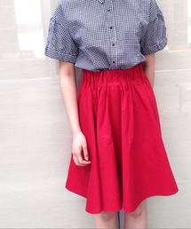 Kastane | 【Kastane】ツイルWタックステッチスカート(スカート)