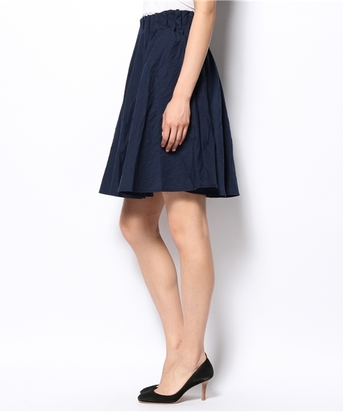 Kastane（カスタネ）の「【Kastane】ツイルWタックステッチスカート（スカート・レディース・ネイビー/レッド/ホワイト・FREE）」の4枚目の写真
