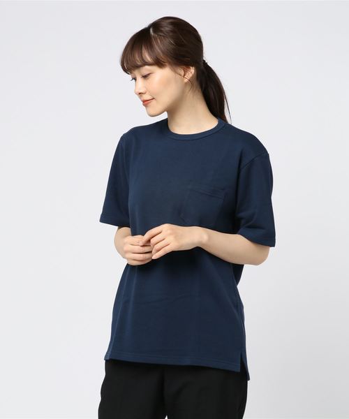 SpinnerBait（スピナーベイト）の「【SPINNER BAIT NAVY LABEL】スピナーベイト ミニ裏毛カットソー（Tシャツ/カットソー・レディース・ホワイト/ブラック/ナチュラル/オリーブ/ネイビー/バーガンディー・40/50/42/44/46）」の5枚目の写真