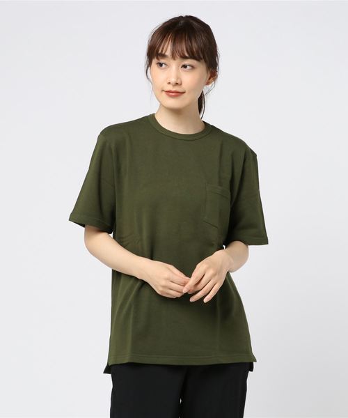 SpinnerBait（スピナーベイト）の「【SPINNER BAIT NAVY LABEL】スピナーベイト ミニ裏毛カットソー（Tシャツ/カットソー・レディース・ホワイト/ブラック/ナチュラル/オリーブ/ネイビー/バーガンディー・40/50/42/44/46）」の4枚目の写真