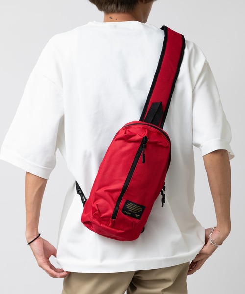 FORECAST（フォーキャスト）の「【FORECAST】Cross Body Bag クロスボディバッグ ショルダーバッグ 軽量 アウトドア キャンプ フェス ライブ 9105（ボディバッグ/ウエストポーチ・メンズ・ブラック/レッド/カモフラージュ/杢グレー/ネイビー/ベージュ/カーキ・FREE）」の14枚目の写真