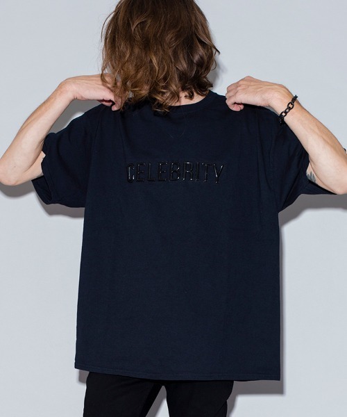 NO ID.（ノーアイディ）の「mt6327-シリコンプリントメッセージＴ Tシャツ（Tシャツ/カットソー・メンズ・ホワイト/ブラック/ネイビー/グレー/カーキ/オレンジ・1/2）」の2枚目の写真