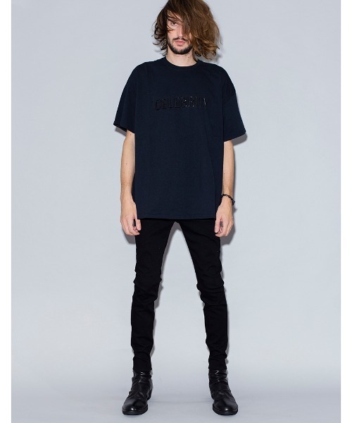 NO ID.（ノーアイディ）の「mt6327-シリコンプリントメッセージＴ Tシャツ（Tシャツ/カットソー・メンズ・ホワイト/ブラック/ネイビー/グレー/カーキ/オレンジ・1/2）」の11枚目の写真