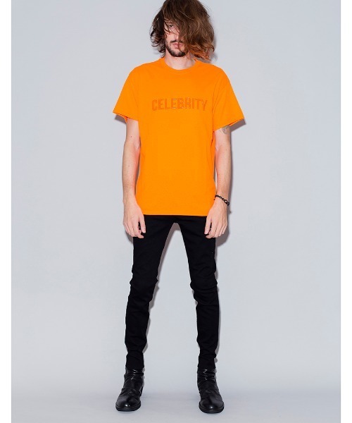 NO ID.（ノーアイディ）の「mt6327-シリコンプリントメッセージＴ Tシャツ（Tシャツ/カットソー・メンズ・ホワイト/ブラック/ネイビー/グレー/カーキ/オレンジ・1/2）」の14枚目の写真