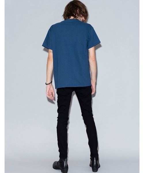 NO ID.（ノーアイディ）の「mt6327-シリコンプリントメッセージＴ Tシャツ（Tシャツ/カットソー・メンズ・ホワイト/ブラック/ネイビー/グレー/カーキ/オレンジ・1/2）」の12枚目の写真