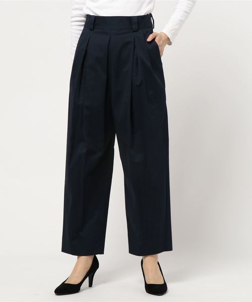miniyu（ミニュウ）の「Marugaux/tuck trousers（ag)（その他パンツ・レディース・ベージュ/ネイビー/カーキ・1/2）」の3枚目の写真