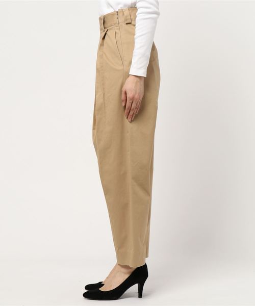 miniyu（ミニュウ）の「Marugaux/tuck trousers（ag)（その他パンツ・レディース・ベージュ/ネイビー/カーキ・1/2）」の4枚目の写真