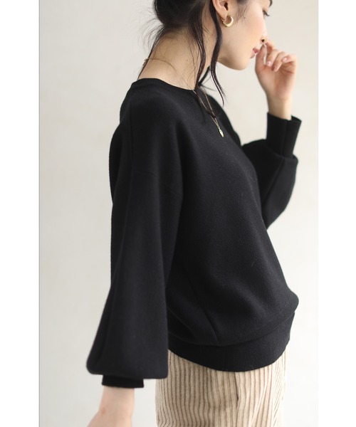 cawaii（カワイイ）の「ベーシックな長袖ポワンニットトップス（ニット/セーター・レディース・ワイン/ホワイト/ブルー/ブラック・FREE）」の18枚目の写真