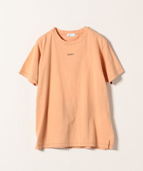 SHIPS any（シップス エニィ）の「SHIPS any:ロゴTシャツ(happy)（Tシャツ/カットソー・レディース・ホワイト/チャコールグレー/オレンジ/クリーム・ONE SIZE）」の2枚目の写真