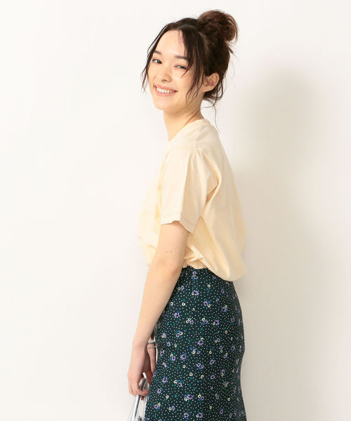 SHIPS any（シップス エニィ）の「SHIPS any:ロゴTシャツ(happy)（Tシャツ/カットソー・レディース・ホワイト/チャコールグレー/オレンジ/クリーム・ONE SIZE）」の9枚目の写真